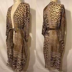 Bindya Leopard Kimono Coverup
